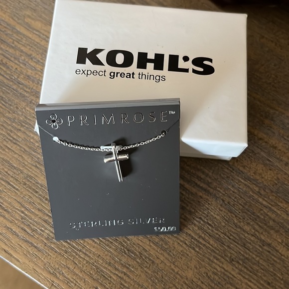 Kohl's Jewelry Sterling Silver Cross Necklace Poshmark